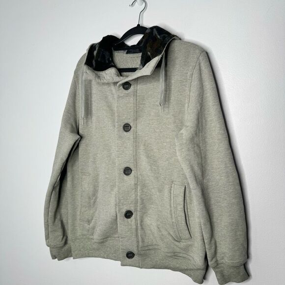 Sophnet gray hooded jacket size large - Picture 2 of 7